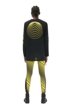 Flash Sale GANNI Active-Netz-Langarmshirt Mit Lagenlook Black
