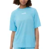 Online GANNI Active-Netz-T-Shirt Ethereal Blue