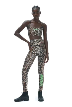 Fashion GANNI Active-Tragertop Leopard