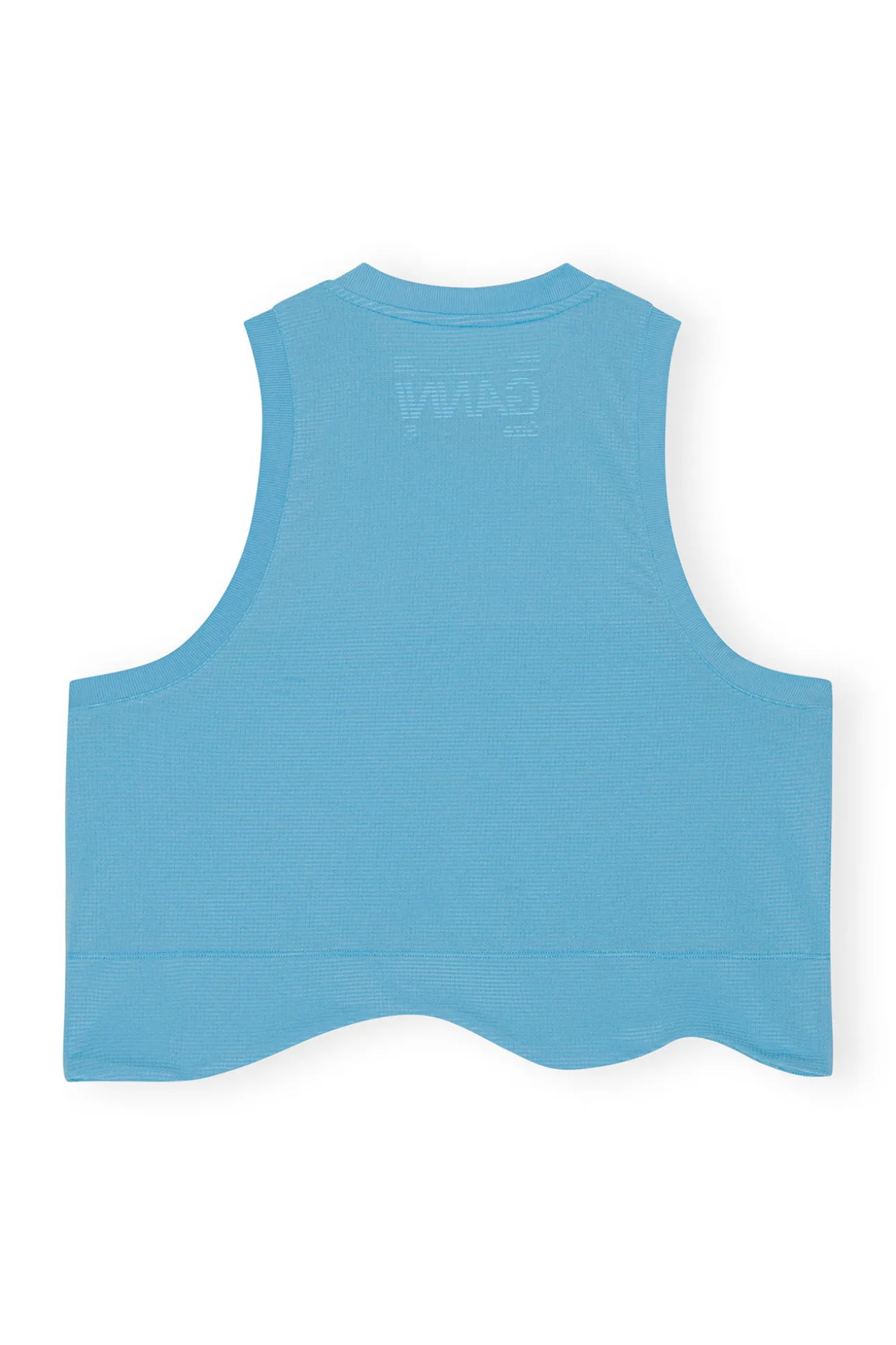 Discount GANNI Aktive-Netz-Top Ethereal Blue