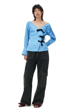 Discount GANNI Angi-Jeans Washed Black/Black