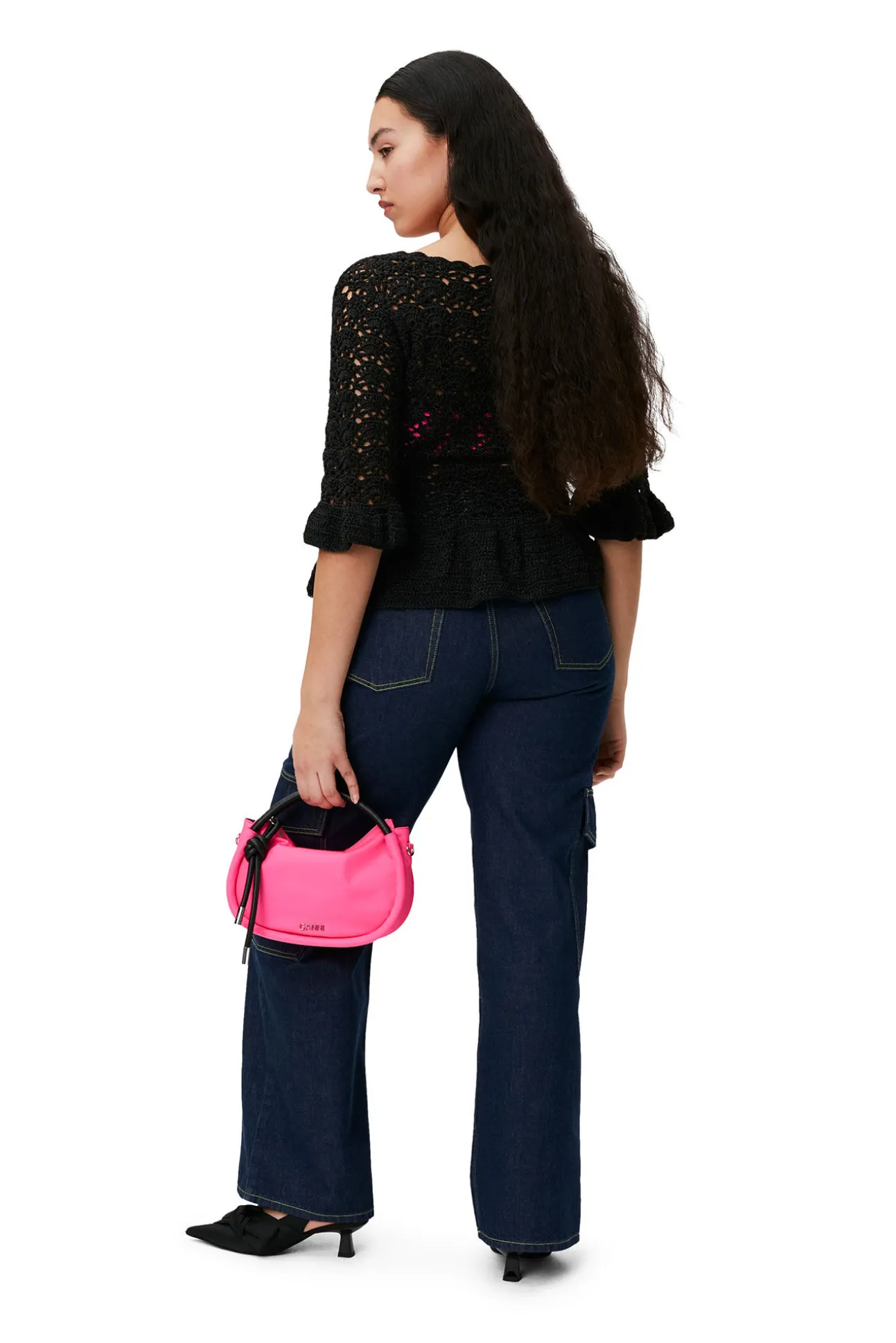 Sale GANNI Angi-Jeans Aus Gewaschenem Denim Rinse