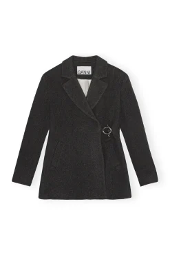 Flash Sale GANNI Anzugblazer Aus Twill Wool Phantom