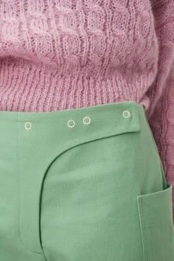 Hot GANNI Anzughose Aus Baumwolle Peapod