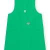 Cheap GANNI Anzugweste Aus Cotton Bright Green