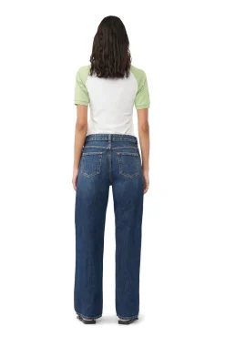 Store GANNI Apple- Raglan-T-Shirt Egret