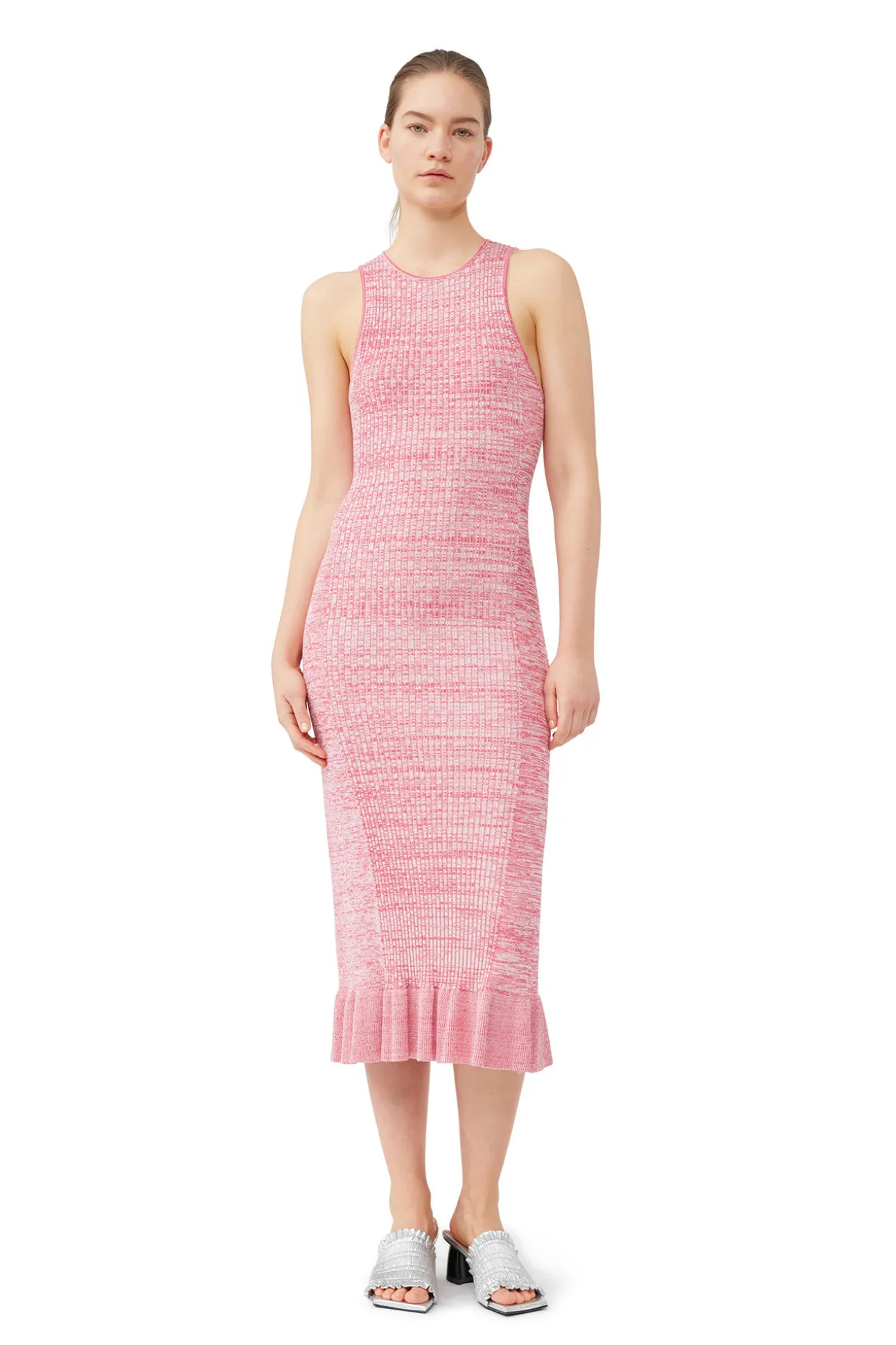 Best Sale GANNI Armelloses Melange-Kleid Love Potion