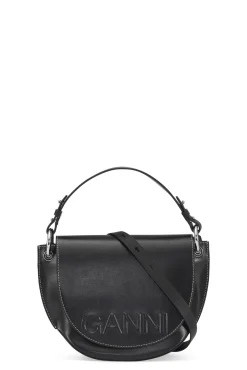 Online GANNI Banner-Satteltasche Black