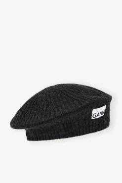 Best Sale GANNI Baskenmutze Aus Wool Phantom