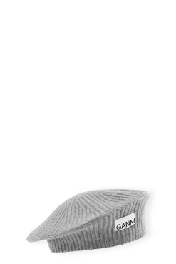 Best Sale GANNI Baskenmutze Aus Wool Paloma Melange