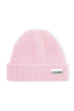 Flash Sale GANNI Beanie Aus Recycelter Wolle Pink Nectar