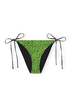 Shop GANNI Bedruckte Perlen-Bikinihose Aus Recyceltem Material Tender Shoots