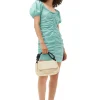 Sale GANNI Bedrucktes Minikleid Mit U-Ausschnitt Canton