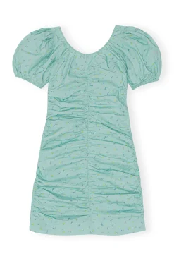 Sale GANNI Bedrucktes Minikleid Mit U-Ausschnitt Canton