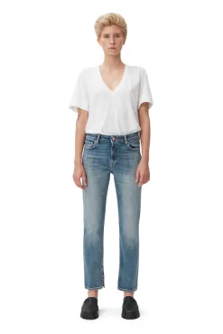 Fashion GANNI Beksi Jeans Mid Blue Vintage