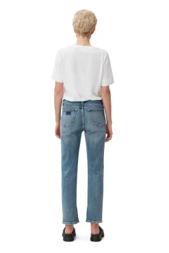 Fashion GANNI Beksi Jeans Mid Blue Vintage