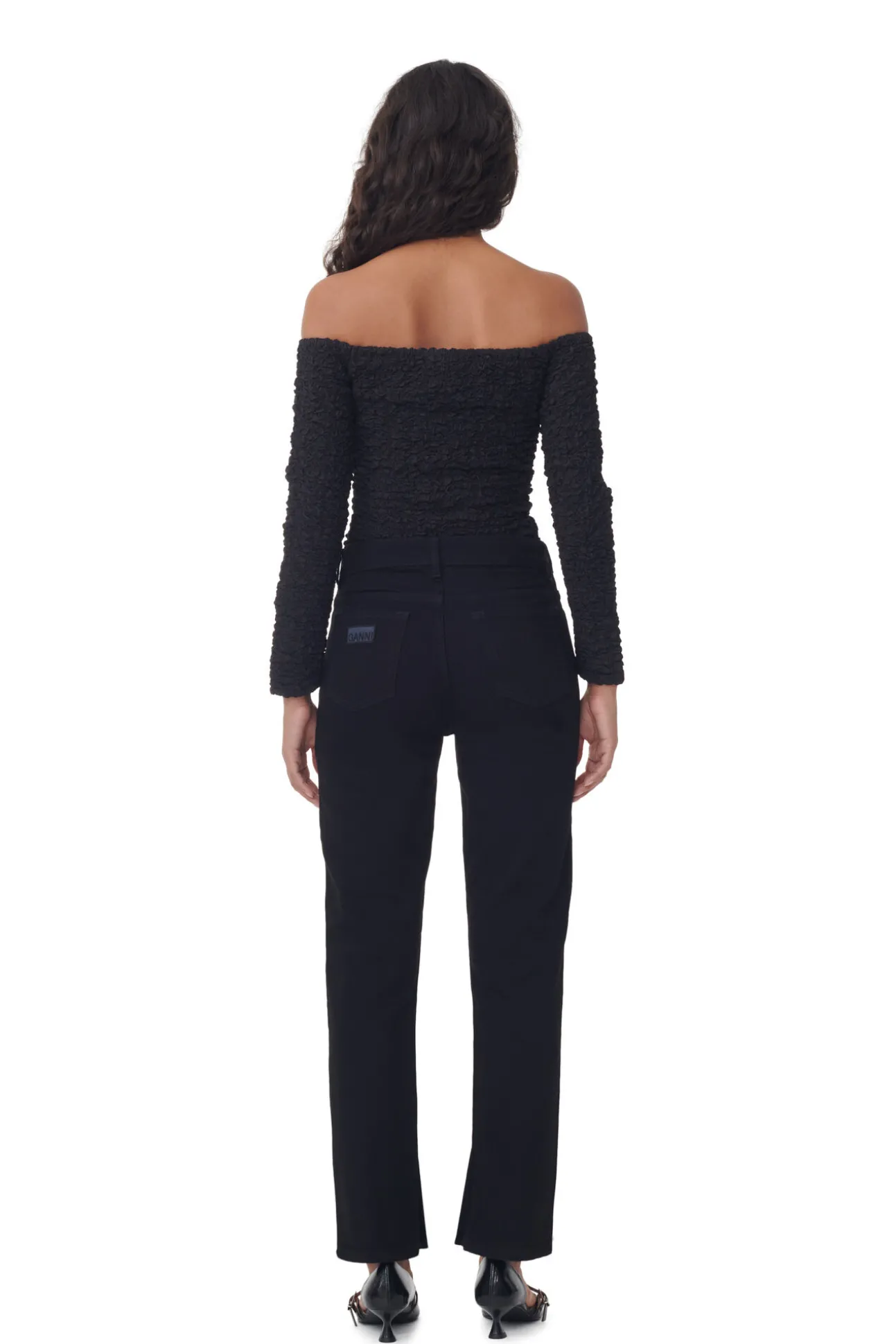 Flash Sale GANNI Beksi Jeans Black/Black