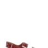 Flash Sale GANNI Bestickte Westernsandalen Barbados Cherry