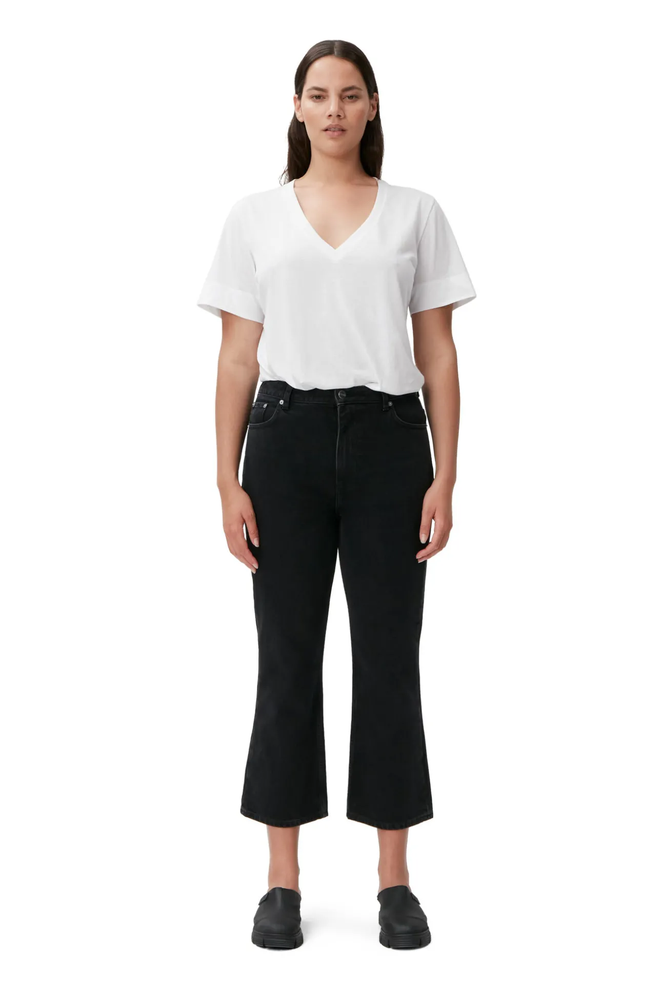 Clearance GANNI Betzy Jeans Washed Black/Black