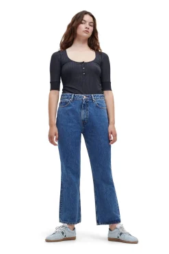 Cheap GANNI Betzy Jeans Mid Blue Stone