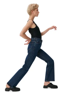 Store GANNI Betzy Jeans Dark Blue Stone