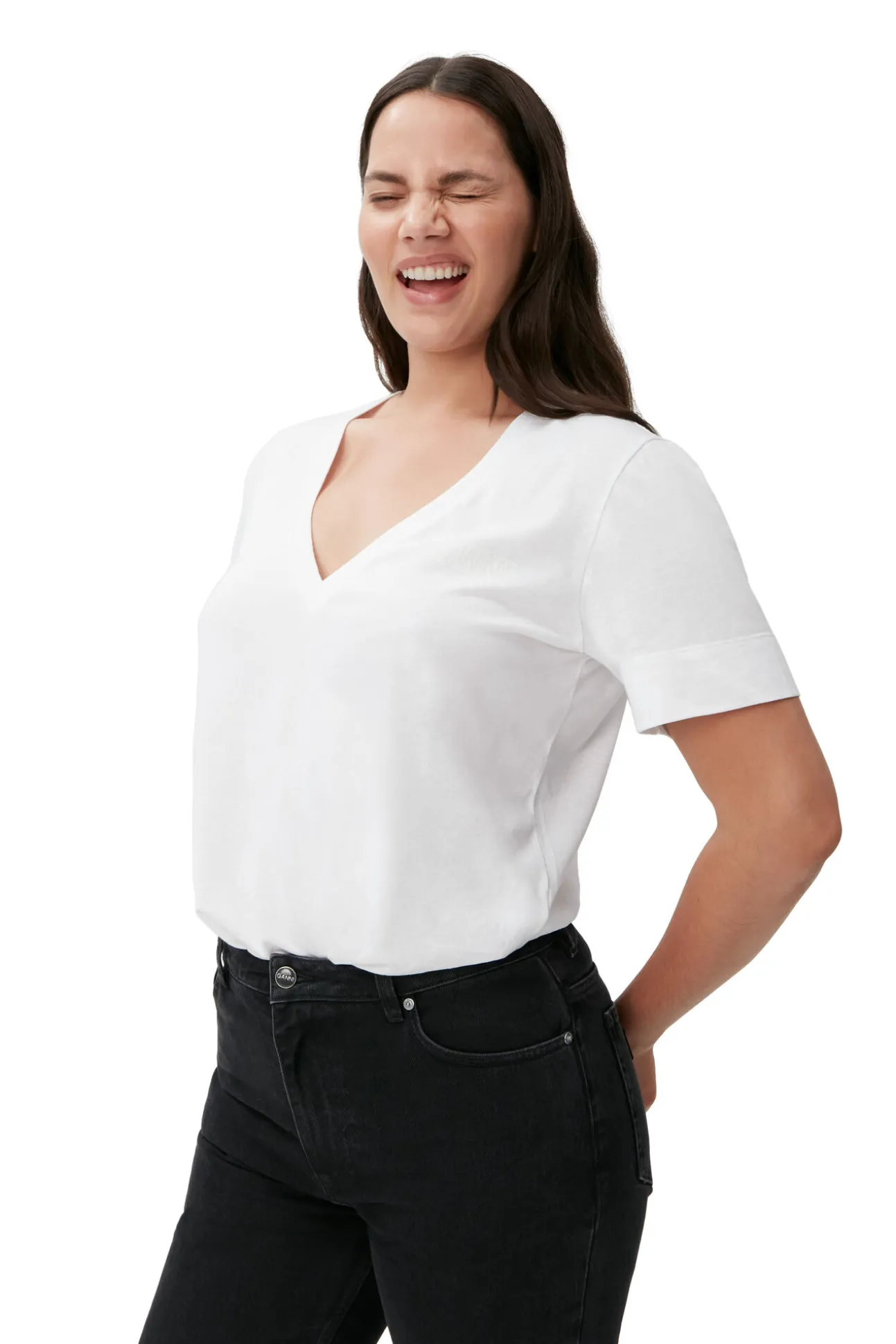 Clearance GANNI Betzy Jeans Washed Black/Black