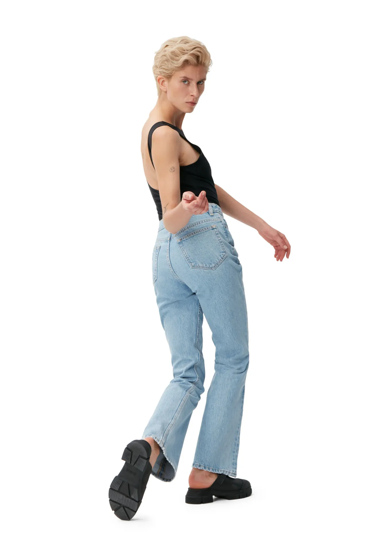 Fashion GANNI Betzy Jeans Light Blue Stone