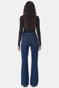Store GANNI Betzy Jeans Dark Blue Stone
