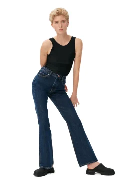Store GANNI Betzy Jeans Dark Blue Stone