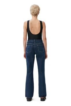 Store GANNI Betzy Jeans Dark Blue Stone