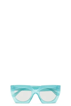 Sale GANNI Blaue Uberdimensionale Sonnenbrille Winter Sky