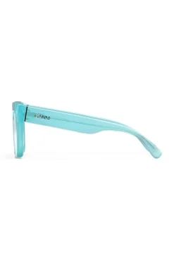 Sale GANNI Blaue Uberdimensionale Sonnenbrille Winter Sky