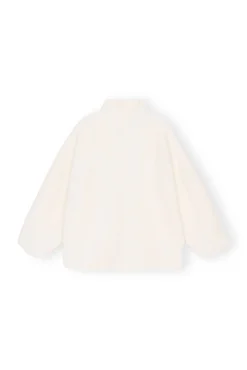 Flash Sale GANNI Boucle-Wool-Schulterjacke Egret