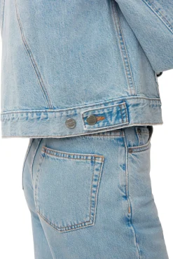 Shop GANNI Camy-Jeansjacke Light Blue Stone