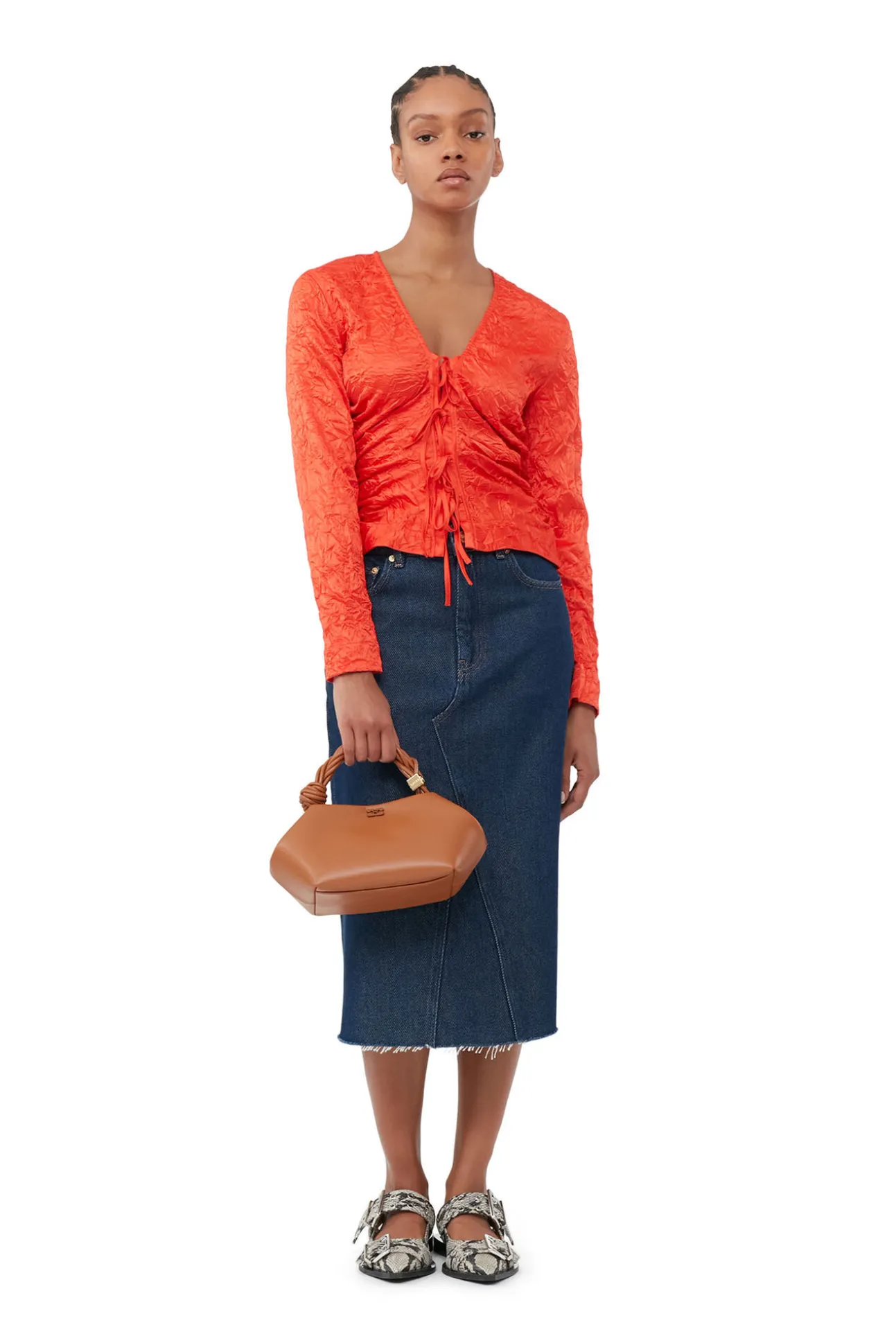 Flash Sale GANNI Caramel Bou Bag Caramel Cafe