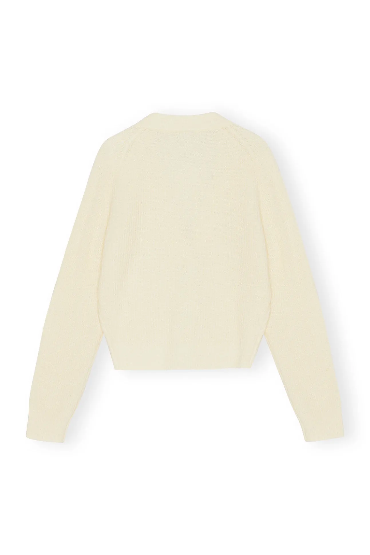 Online GANNI Cardigan Aus Weicher Wolle Alabaster Gleam