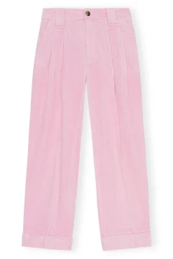 Clearance GANNI Corduroy-Hose Lilac Sachet