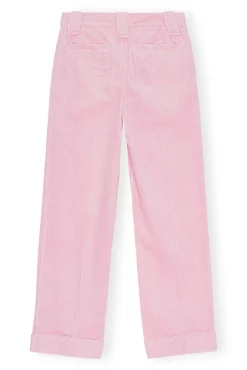 Clearance GANNI Corduroy-Hose Lilac Sachet