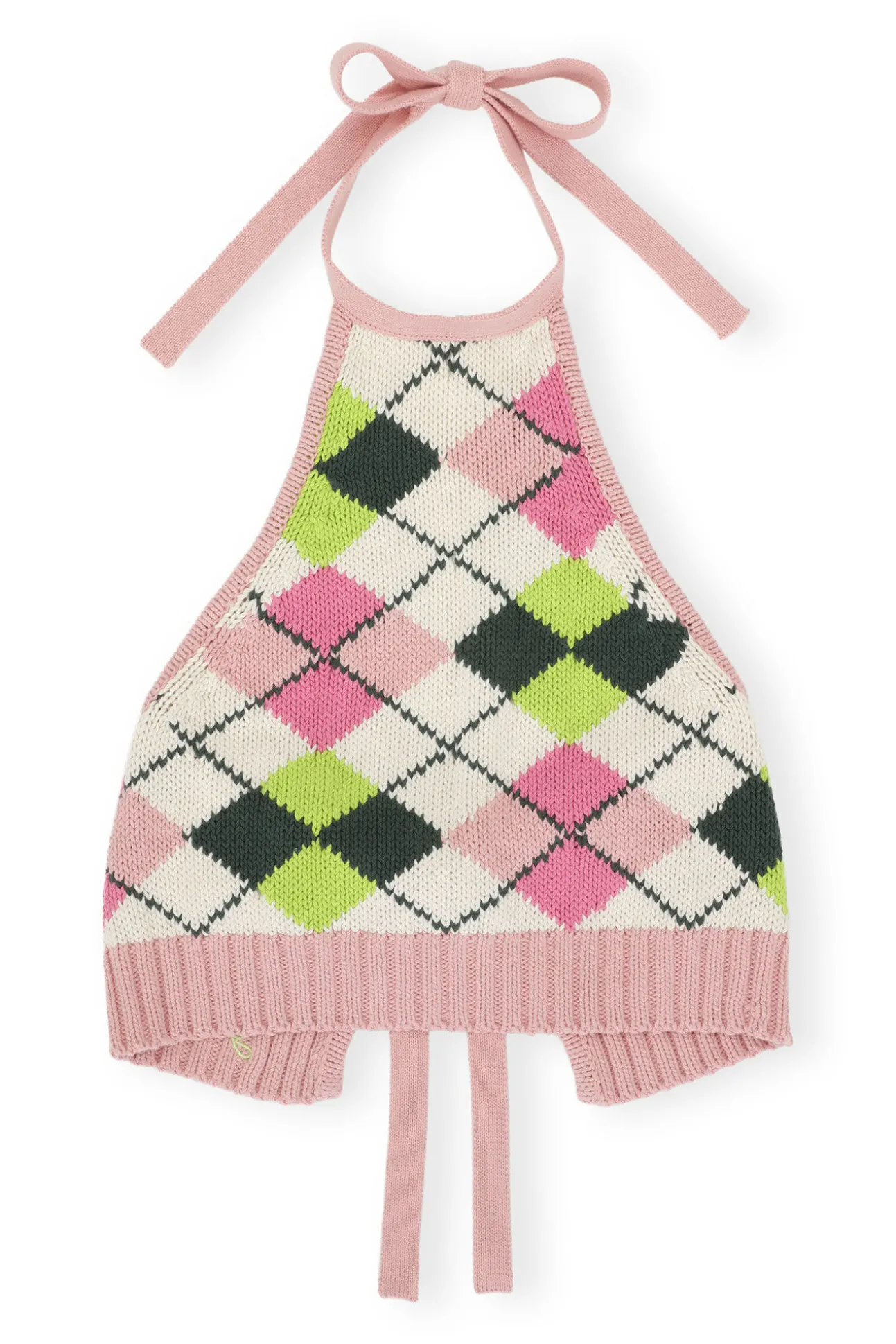 Cheap GANNI Cotton-Neckholder-Oberteil Mit Grafik Multicolour