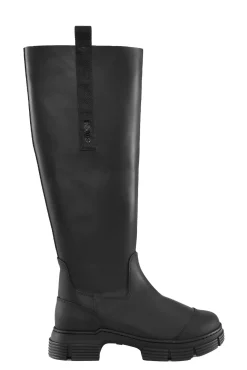 Shop GANNI Country Boot Black