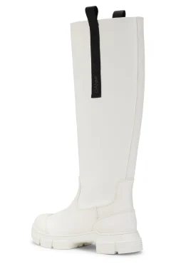 New GANNI Country Boot Egret