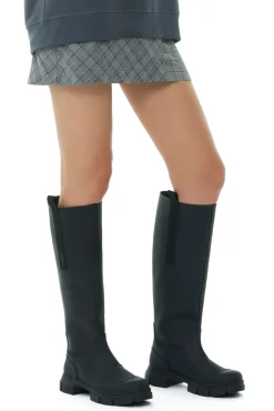 Shop GANNI Country Boot Black