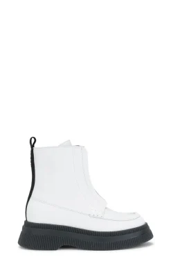 Cheap GANNI Creepers-Wallaby-Stiefel Mit Reisverschluss Egret