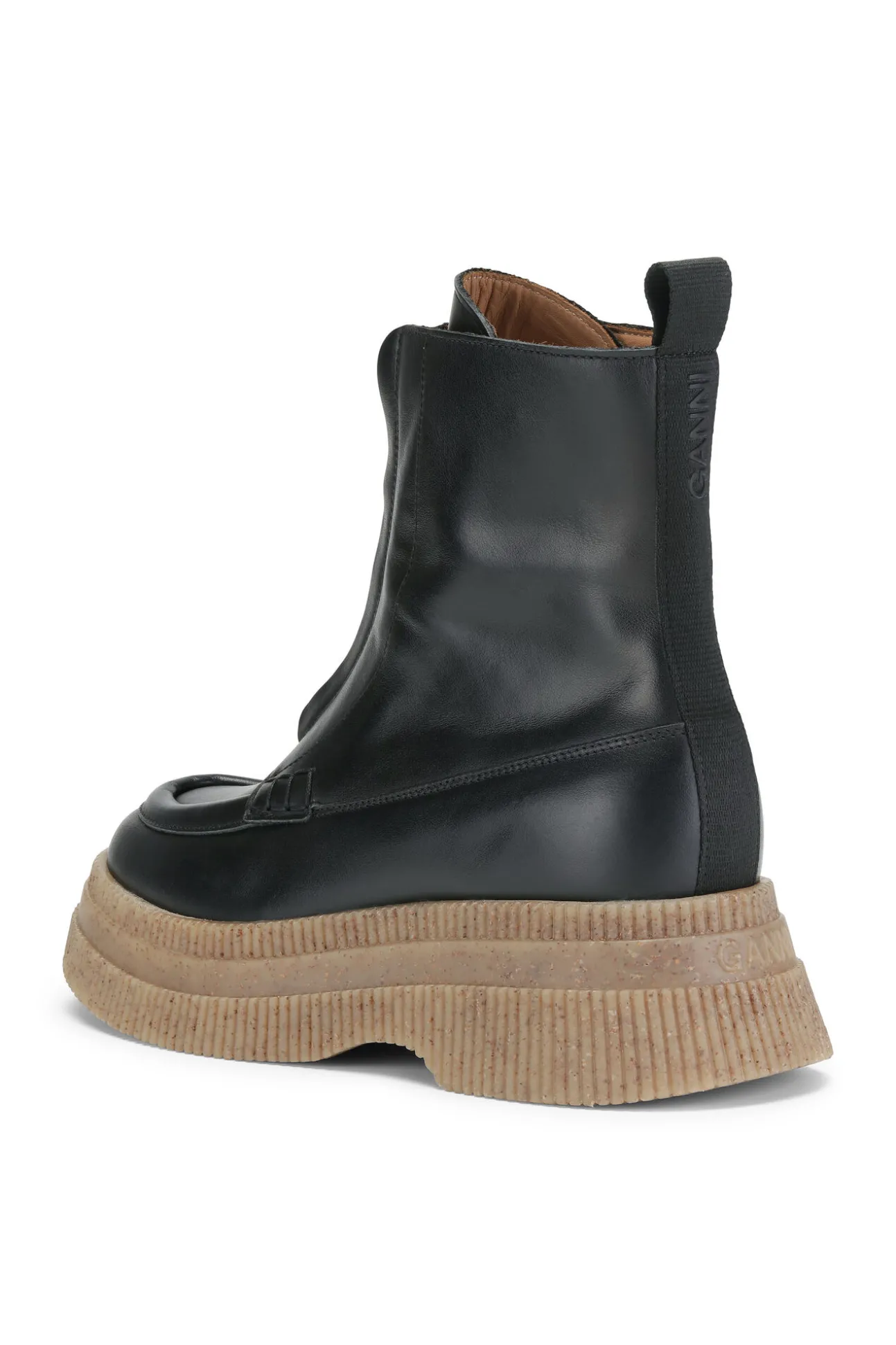 Fashion GANNI Creepers-Wallaby-Stiefel Mit Reisverschluss Black