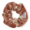 Hot GANNI Crinkled Satin Scrunchie Marsala