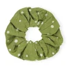 Online GANNI Crinkled Satin Scrunchie Going Green