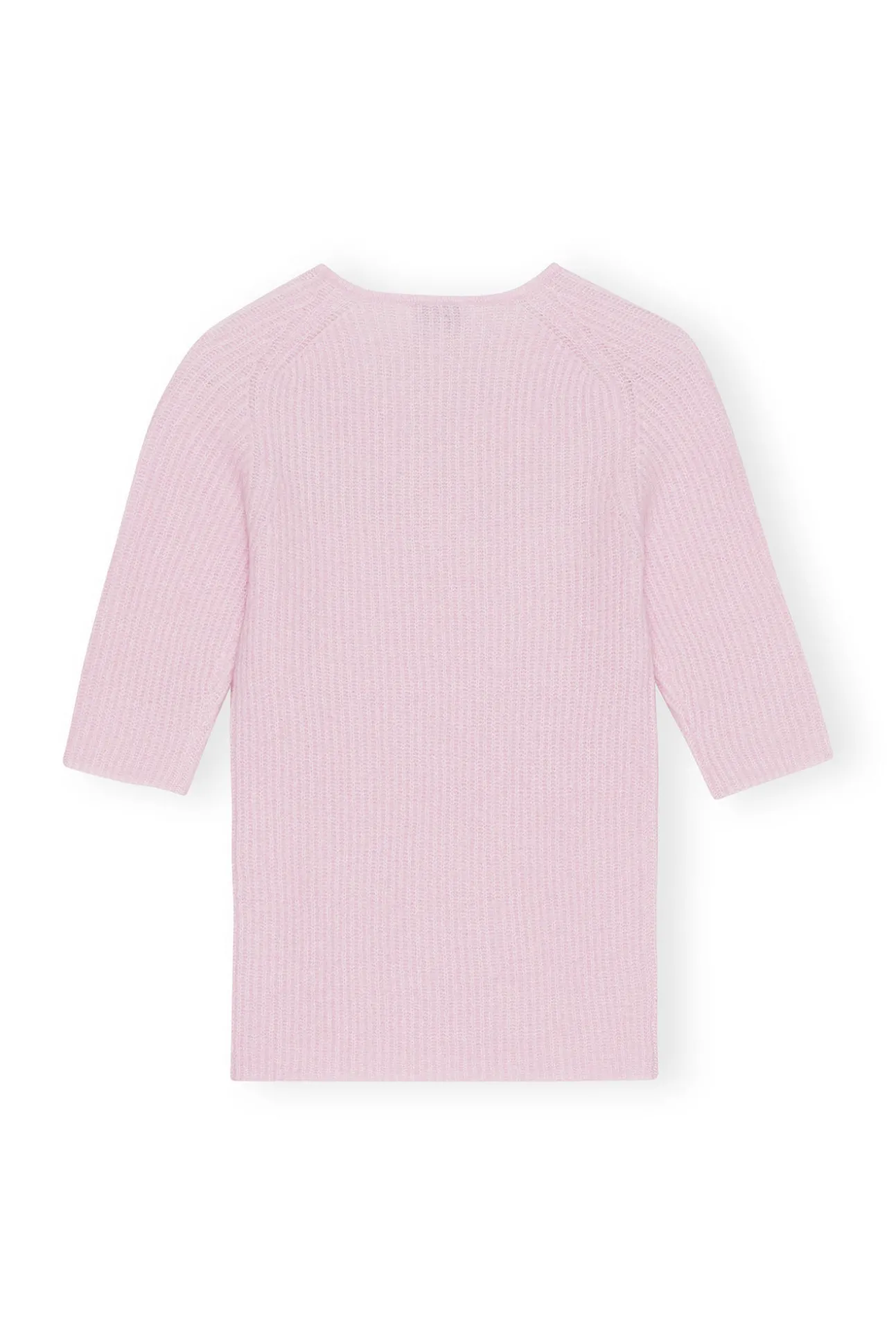 Discount GANNI Cut-Out-Oberteil Aus Weicher Wool Pink Tulle