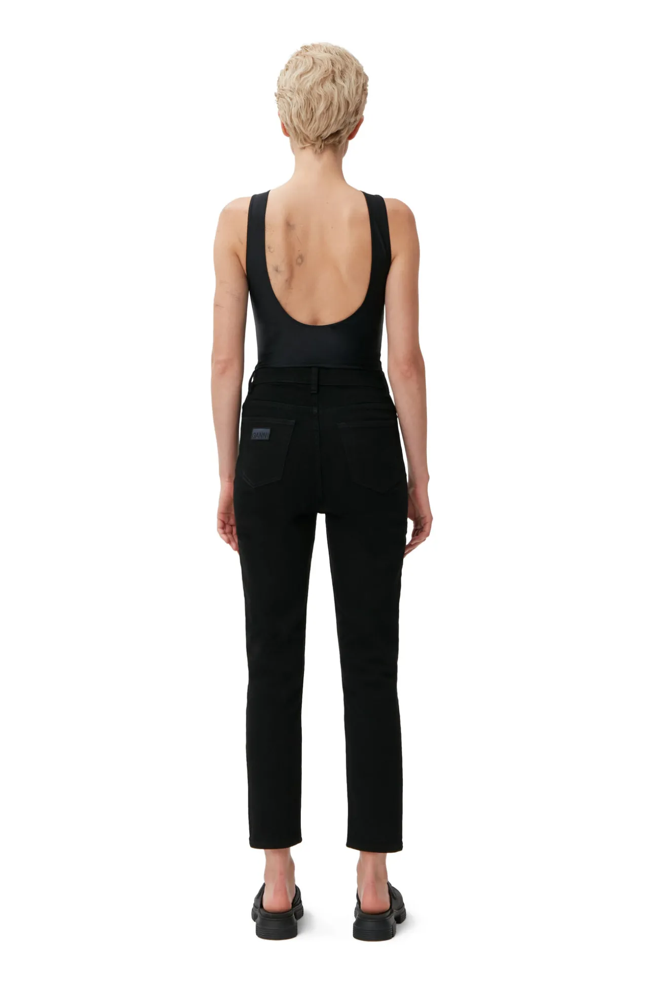 Outlet GANNI Cutye Jeans Black/Black