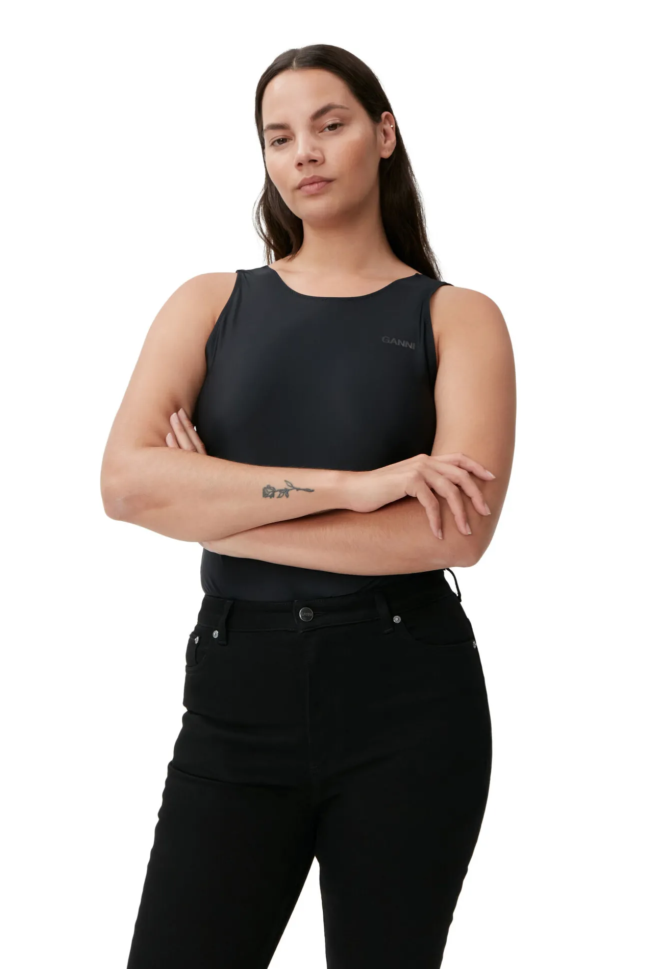 Outlet GANNI Cutye Jeans Black/Black