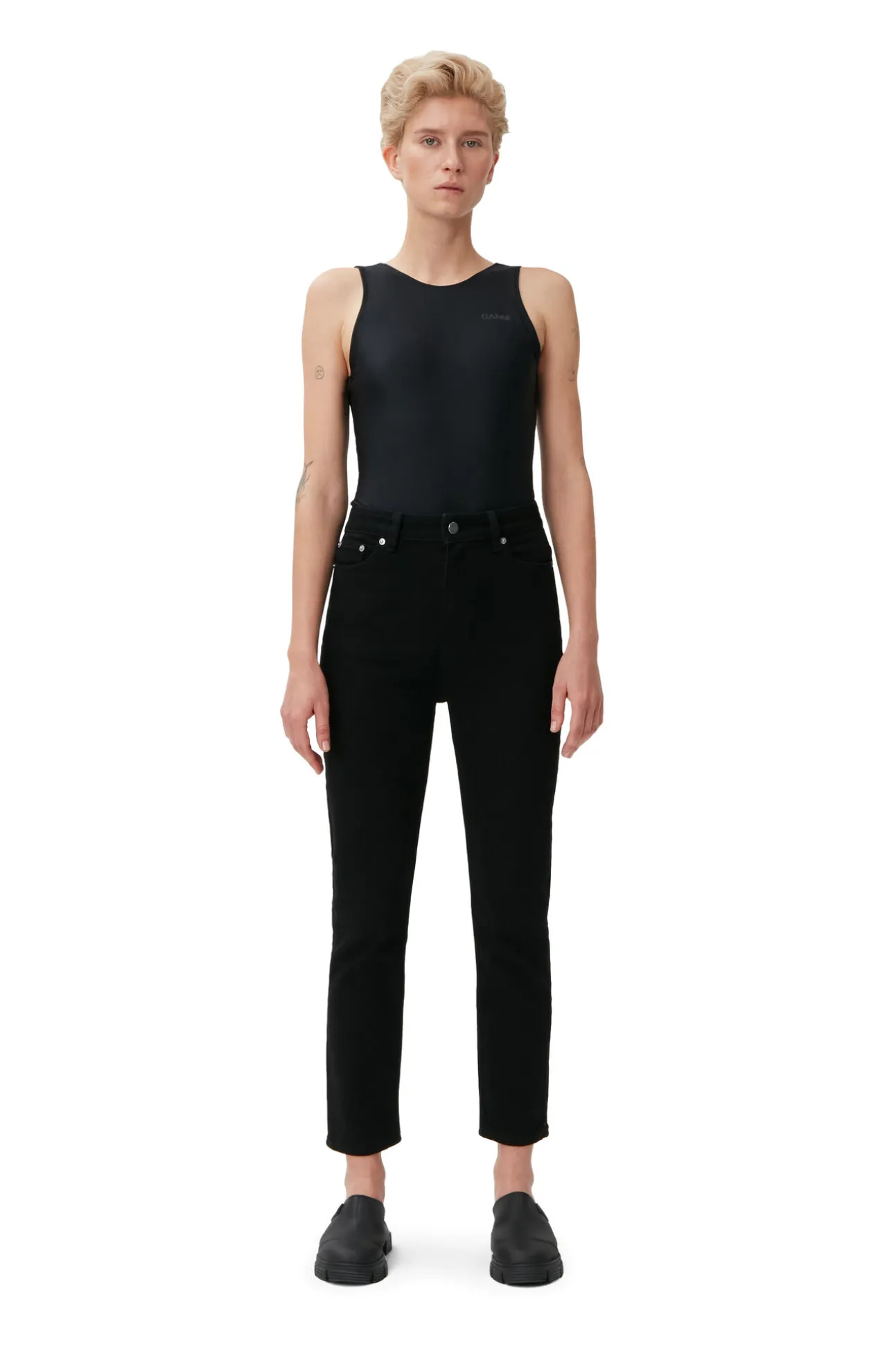 Outlet GANNI Cutye Jeans Black/Black